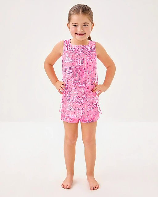 Lilly Pulitzer Girls Mini Romey Shift Set Conch Shell Pink Pennys Playground