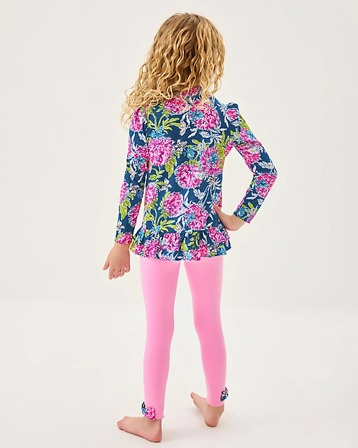 Lilly Pulitzer Girls Penelope Tunic & Legging Set Multi Dahlia Licious