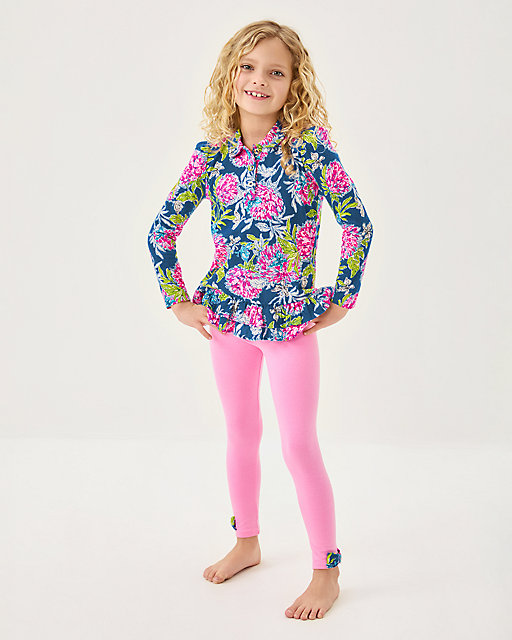 Lilly Pulitzer Girls Penelope Tunic & Legging Set Multi Dahlia Licious