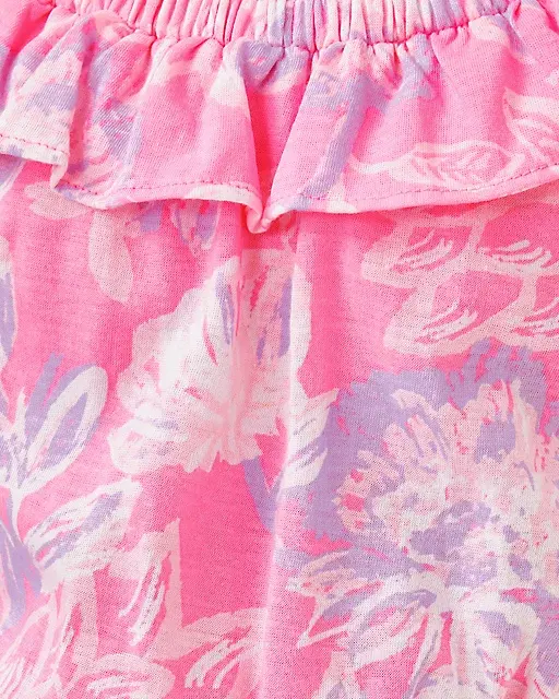 Lilly Pulitzer Girls Zetta Midi Dress Rousseau Pink Zen Garden