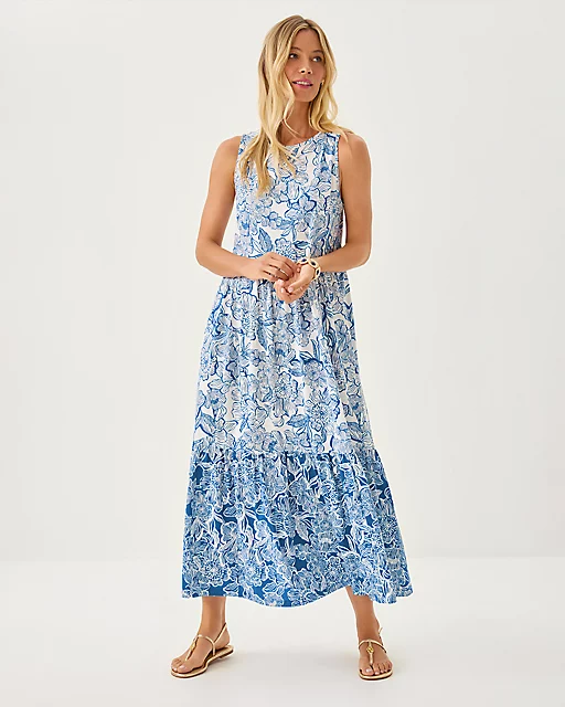 Lilly Pulitzer Hayleigh Midi Dress Starlight Navy Unforgettable