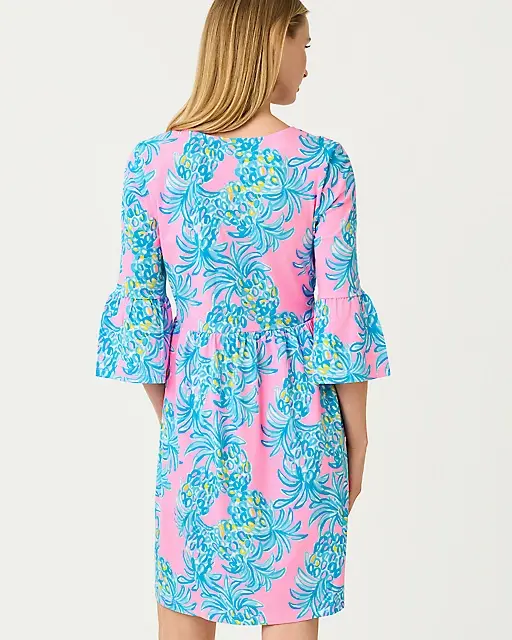 Lilly Pulitzer Jannie V-Neck Dress Pelican Pink Beat The Heat