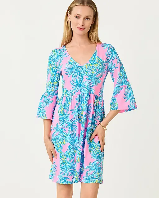 lilly pulitzer Jannie V-Neck Dress Pelican Pink Beat The Heat