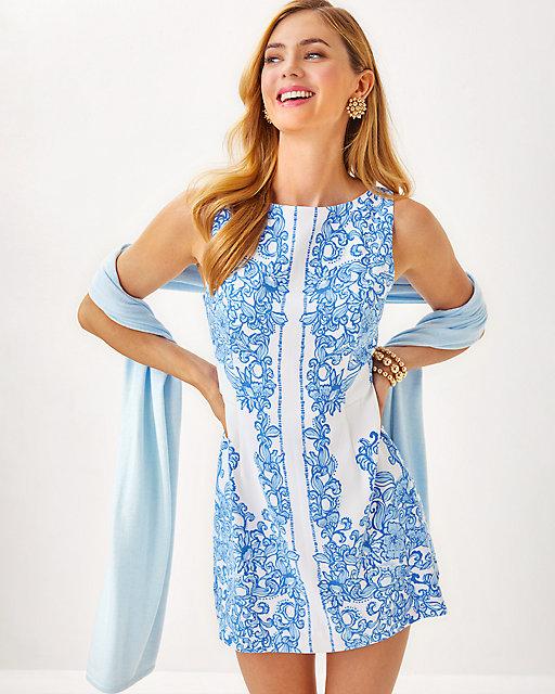 Lilly Pulitzer Jules Skirted Romper Resort White Sunny Side Up Engineered Romper