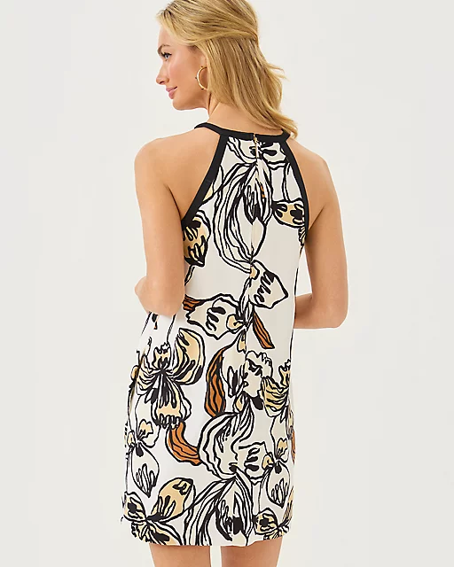 Lilly Pulitzer Kallie Sleeveless Romper Coconut Oversized Irisistable