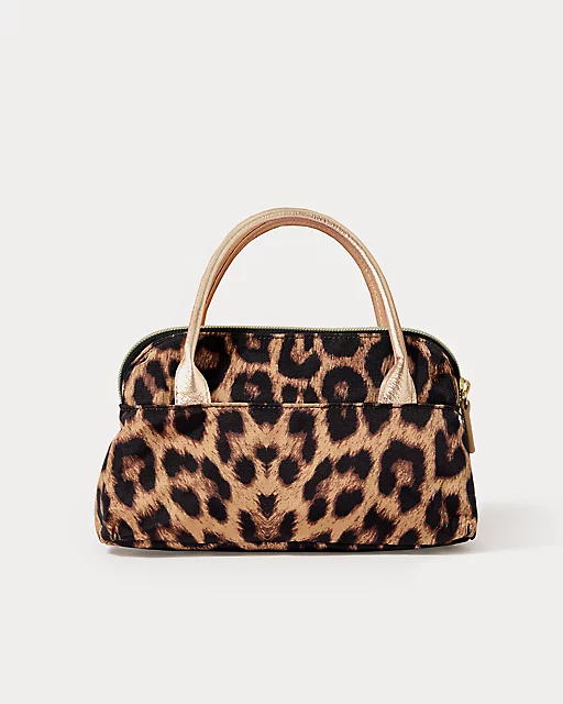 Lilly Pulitzer Kerrington Top Handle Mini Bag Multi Leopard Faille Accessories