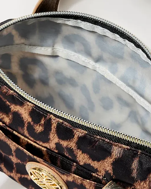 Lilly Pulitzer Kerrington Top Handle Mini Bag Multi Leopard Faille Accessories