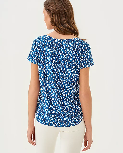 Lilly Pulitzer Key West Top Starlight Navy Youre An Animal