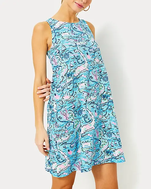 lilly pulitzer Kristen Swing Dress Bali Blue Lilly Loves Cape Cod
