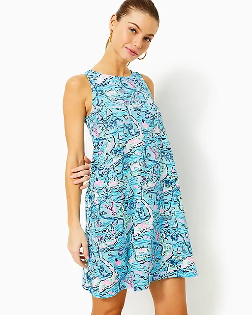 lilly pulitzer Kristen Swing Dress Bali Blue Lilly Loves Cape Cod