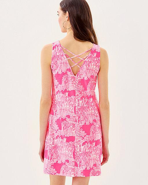 Lilly Pulitzer Kristen Swing Dress Roxie Pink Pb Anniversary Toile