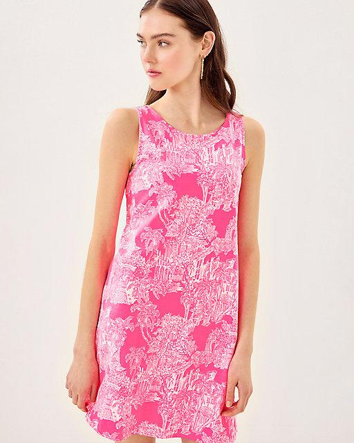 Lilly Pulitzer Kristen Swing Dress Roxie Pink Pb Anniversary Toile