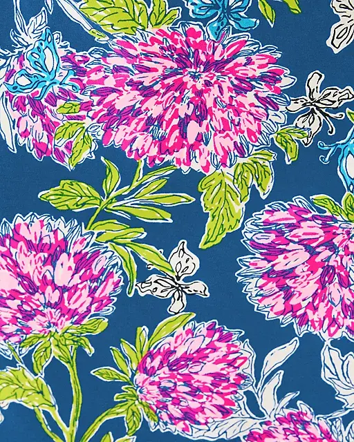 Lilly Pulitzer Kyrie 3/4 Sleeve Dress Multi Dahlia Licious