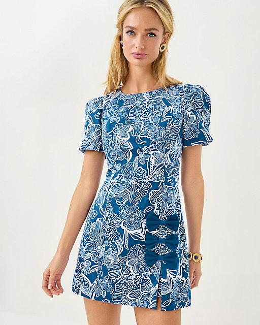 Lilly Pulitzer Lala Skirted Romper Starlight Navy Unforgettable