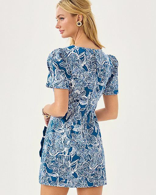 Lilly Pulitzer Lala Skirted Romper Starlight Navy Unforgettable