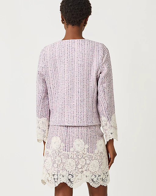 Lilly Pulitzer Lavina Jacket & Bettany Skirt Boucle Set Pink Bliss Blushing Boucle