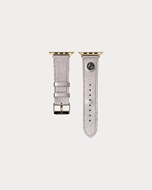 Lilly Pulitzer Leather Apple Watch Band Gold Metallic