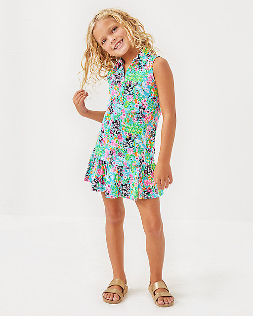 lilly pulitzer Lilly Hearts Disney Girls Mini Riegan Dress Multi Lilly Hearts Disney