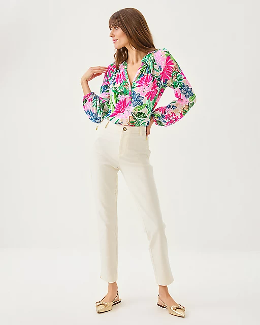 Lilly Pulitzer 29" Ana High Rise Pant Coconut