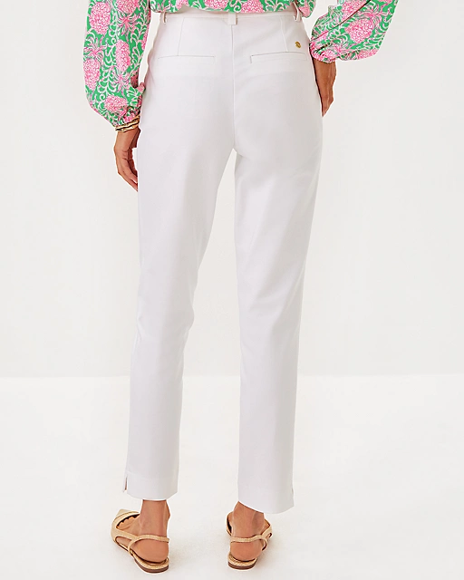 Lilly Pulitzer 29" Ana High Rise Pant Resort White