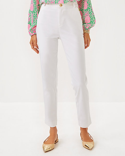 Lilly Pulitzer 29" Ana High Rise Pant Resort White