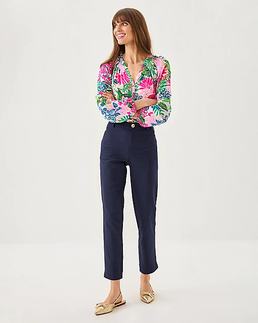 Lilly Pulitzer 29" Ana High Rise Pant True Navy