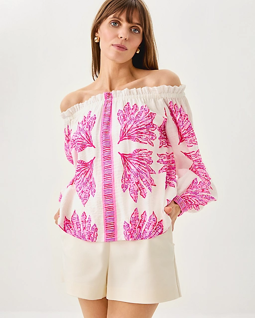 lilly pulitzer 3" Sarissa Stretch Short Coconut