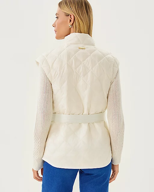 Lilly Pulitzer Adenna Vest Coconut