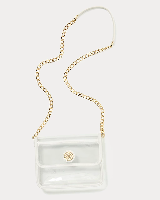 Lilly Pulitzer Amberlie Clear Crossbody Bag Clear