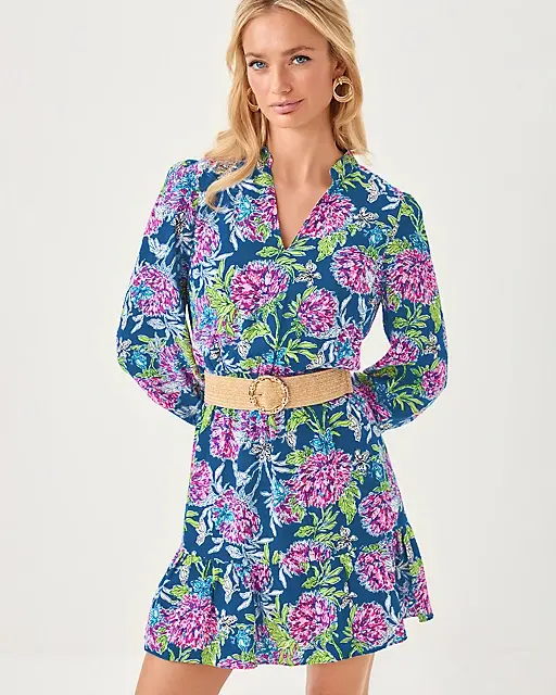 Lilly Pulitzer Axton Dress Multi Dahlia Licious