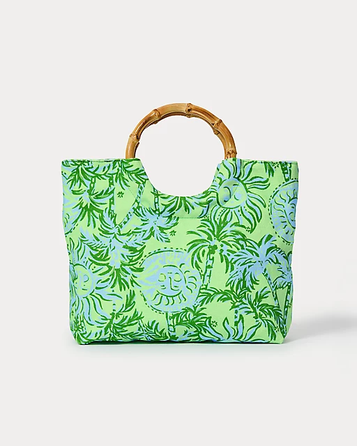 Lilly Pulitzer Bamboo Bag Cool Mint Catchin Rays