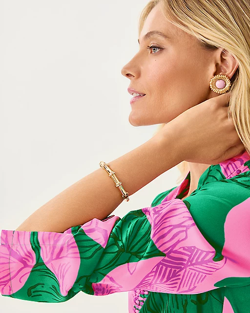 Lilly Pulitzer Bambu Bracelet Gold Metallic