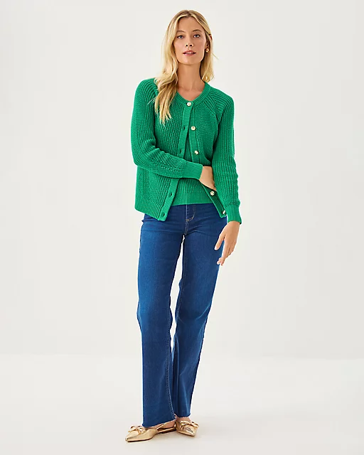 Lilly Pulitzer Bristow Cardigan Kitts Green