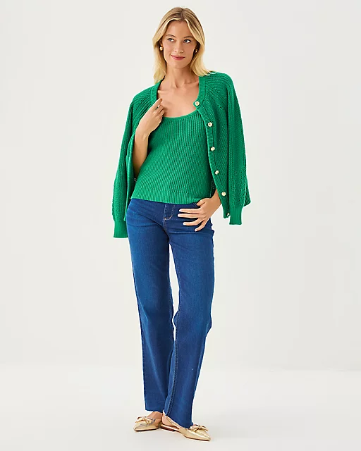 Lilly Pulitzer Bristow Sweater Tank Kitts Green