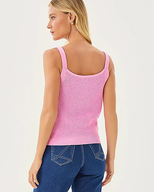 Lilly Pulitzer Bristow Sweater Tank Pink Bliss