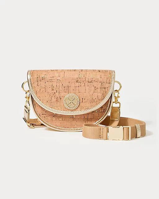 lilly pulitzer Camille Cork Belt Bag Natural