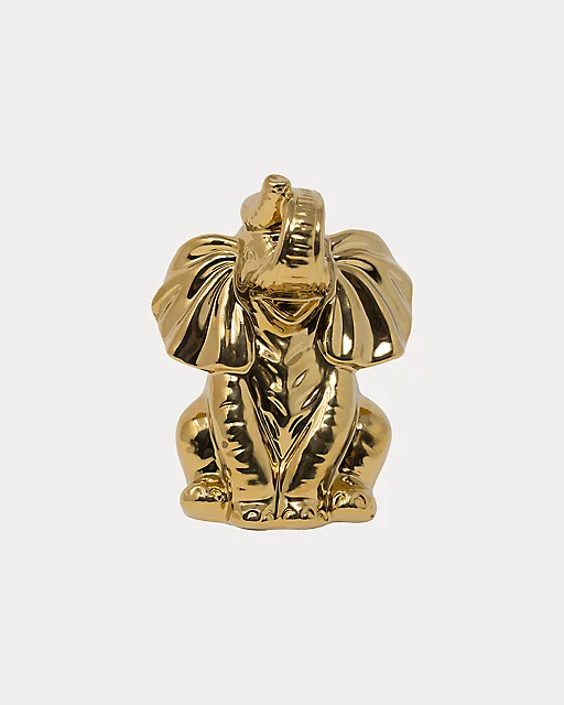 Lilly Pulitzer Ceramic Elephant Gold Metallic