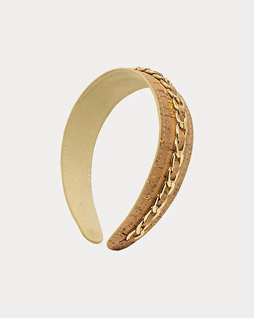 lilly pulitzer Chain Embellished Headband Cork