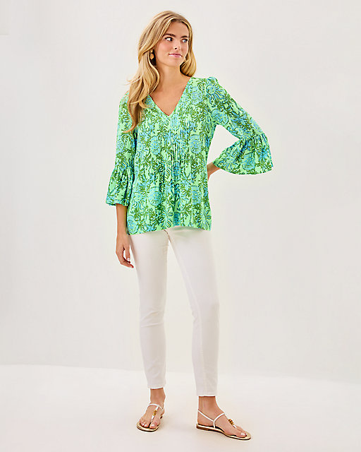 Lilly Pulitzer Danika Tunic Cool Mint Catchin Rays