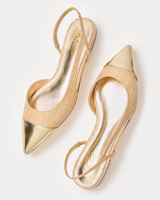 Lilly Pulitzer Dorsee Slingback Shoe Natural