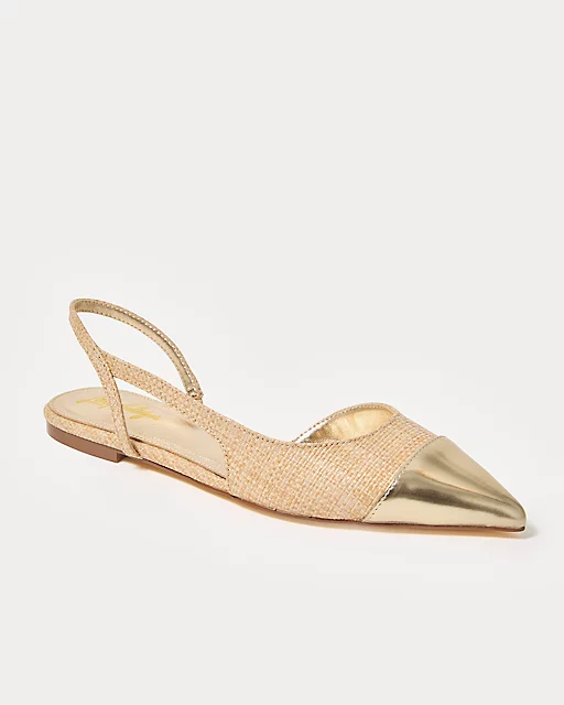 lilly pulitzer Dorsee Slingback Shoe Natural