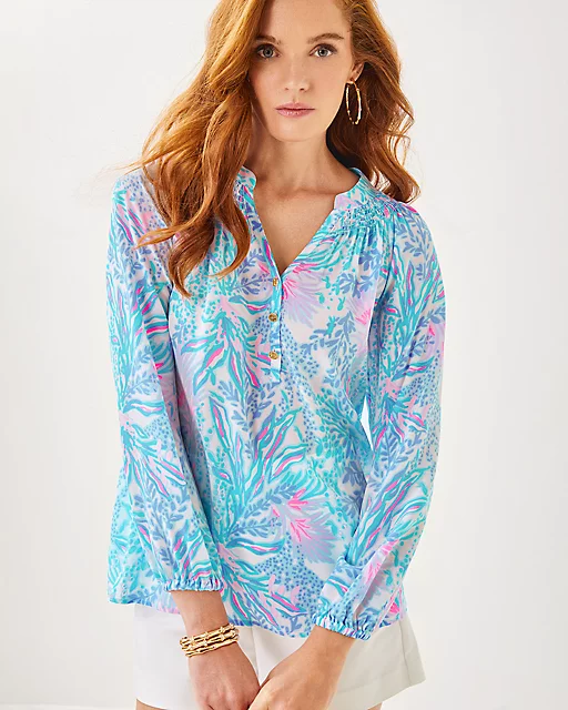 Lilly Pulitzer Elsa Silk Top
