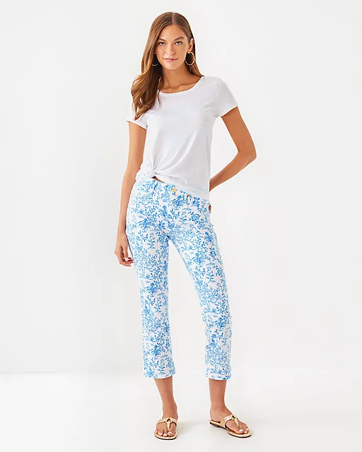 Lilly Pulitzer Etta Scoop Neck Top Resort White