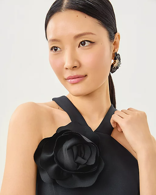 Lilly Pulitzer Gianna Halter Maxi Dress Noir