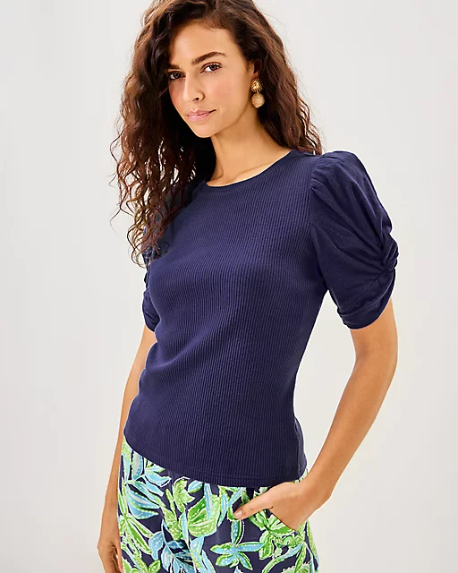 lilly pulitzer Igby Knit Top Sapphire Pool