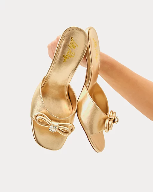 lilly pulitzer Jessy Sandal Gold Metallic