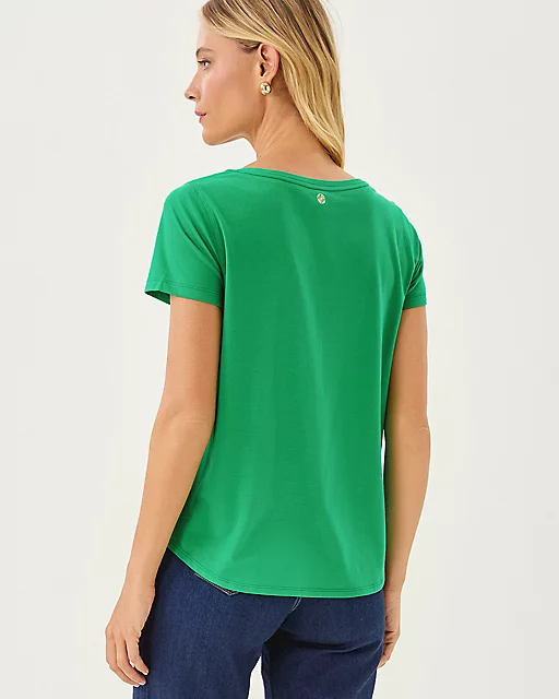 Lilly Pulitzer Key West Top Kitts Green