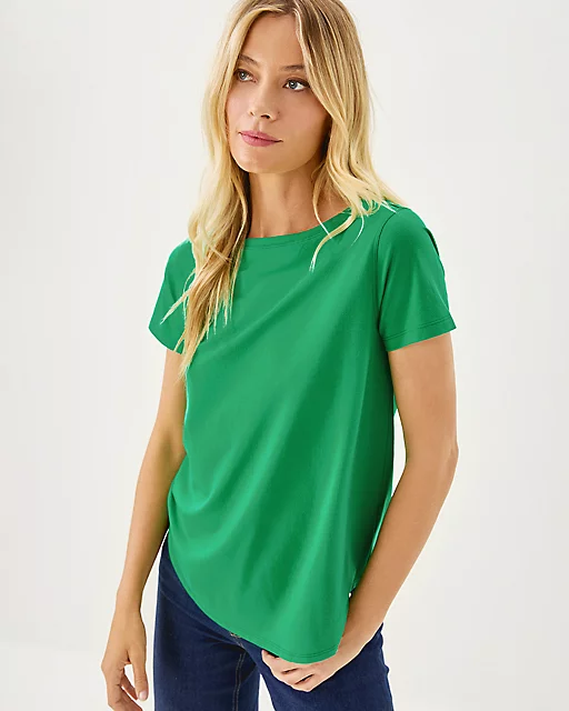 Lilly Pulitzer Key West Top Kitts Green