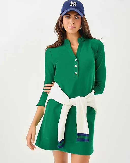 lilly pulitzer Knightley Dress Fiddle Leaf Green