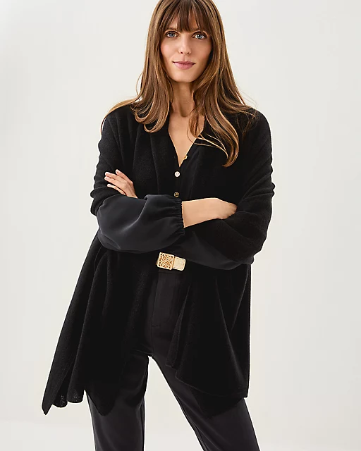 Lilly Pulitzer Lanelle Cashmere Wrap Black